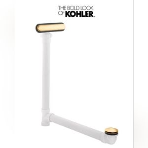 NEW Kohler Vibrant Moderne Brushed Gold Drain Clearflo Bathtub Assembly